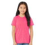 BELLA + CANVAS - Youth Triblend Tee - 3413Y - Charity Pink Triblend