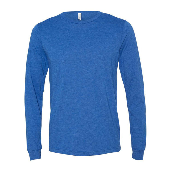 BELLA + CANVAS - Unisex Triblend Long Sleeve Tee - 3513 - True Royal Triblend