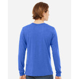 BELLA + CANVAS - Unisex Triblend Long Sleeve Tee - 3513 - True Royal Triblend