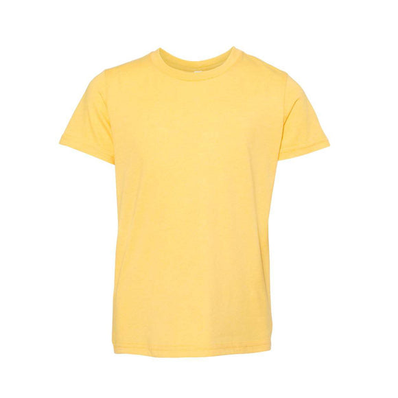 BELLA + CANVAS - Youth CVC Jersey Tee - 3001YCVC - Heather Yellow Gold