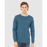 BELLA + CANVAS - Heather CVC Long Sleeve Tee - 3501CVC - Heather Deep Teal