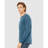 BELLA + CANVAS - Heather CVC Long Sleeve Tee - 3501CVC - Heather Deep Teal