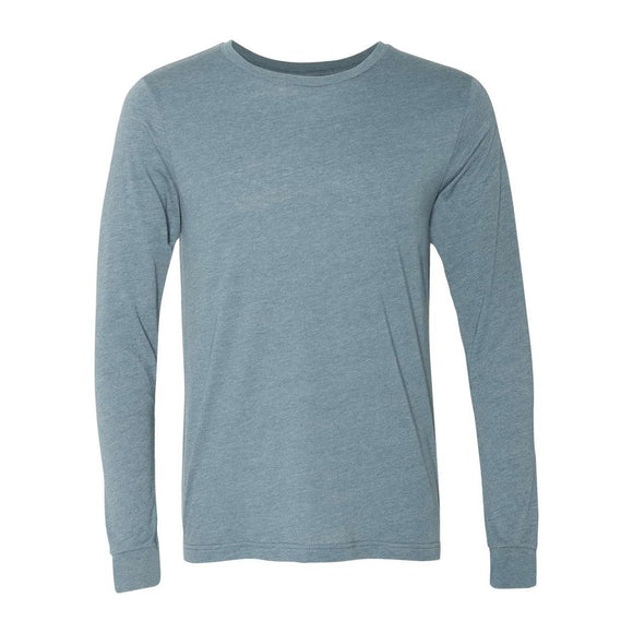 BELLA + CANVAS - Heather CVC Long Sleeve Tee - 3501CVC - Heather Slate