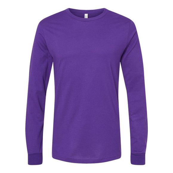 BELLA + CANVAS - Unisex Jersey Long Sleeve Tee - 3501 - Team Purple