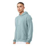 BELLA + CANVAS - Unisex Sponge Fleece Hoodie Sweatshirt - 3719 - Heather Blue Lagoon