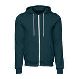 BELLA + CANVAS - Unisex Sponge Fleece Full-Zip Hoodie Sweatshirt - 3739 - Atlantic