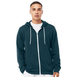 BELLA + CANVAS - Unisex Sponge Fleece Full-Zip Hoodie Sweatshirt - 3739 - Atlantic