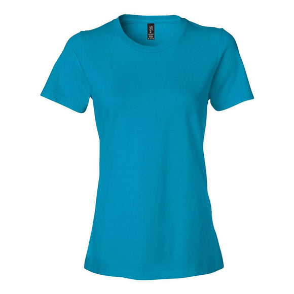 Gildan - Women's Softstyle® Lightweight T-Shirt - 880 - Caribbean Blue