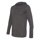 Gildan - Unisex Softstyle® Lightweight Hooded Long Sleeve T-Shirt - 987 - Dark Heather/ Dark Grey