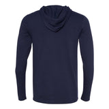 Gildan - Softstyle® Lightweight Hooded Long Sleeve T-Shirt - 987 - Navy/ Dark Grey