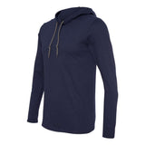 Gildan - Softstyle® Lightweight Hooded Long Sleeve T-Shirt - 987 - Navy/ Dark Grey