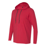 Gildan - Softstyle® Lightweight Hooded Long Sleeve T-Shirt - 987 - True Red/ Dark Grey