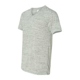 BELLA + CANVAS - Textured Jersey V-Neck Tee - 3655 - White Marble