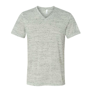 BELLA + CANVAS - Textured Jersey V-Neck Tee - 3655 - White Marble