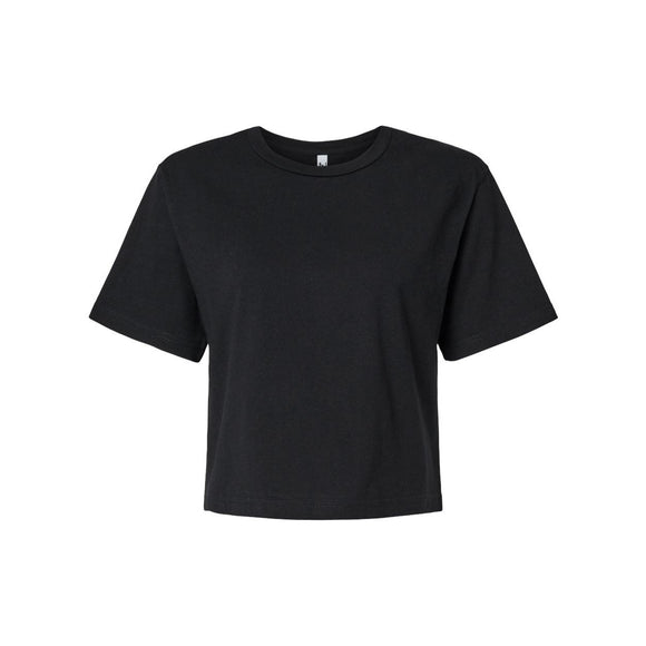 American Apparel - Women's Fine Jersey Boxy Tee - 102 - Black