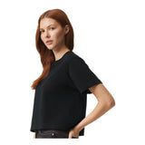 American Apparel - Women's Fine Jersey Boxy Tee - 102 - Black