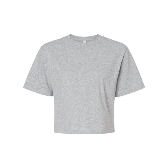 American Apparel - Women's Fine Jersey Boxy Tee - 102 - Heather Grey