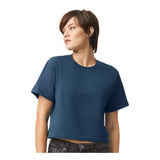 American Apparel - Women's Fine Jersey Boxy Tee - 102 - Sea Blue