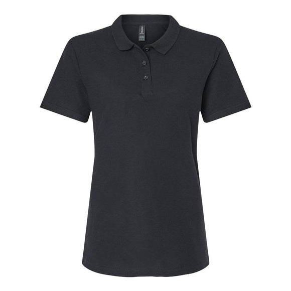 64800L Gildan Softstyle® Women's Pique Polo Black