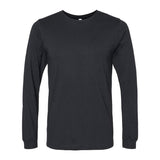 BELLA + CANVAS - Heather CVC Long Sleeve Tee - 3501CVC - Solid Black Blend