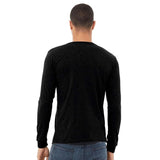BELLA + CANVAS - Heather CVC Long Sleeve Tee - 3501CVC - Solid Black Blend