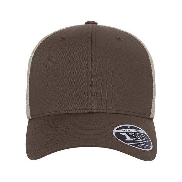 Flexfit - 110® Mesh-Back Cap - 110M - Brown/ Khaki