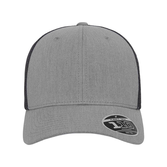 Flexfit - 110® Mesh-Back Cap - 110M - Heather Grey/ Black