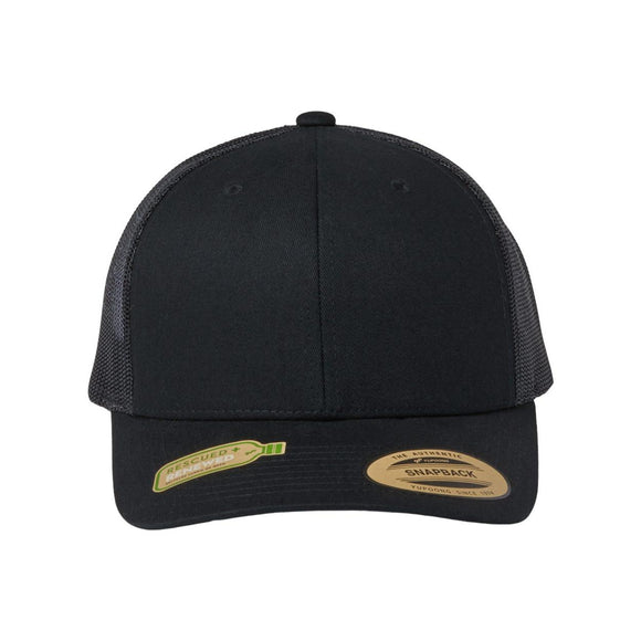 YP Classics - Sustainable Retro Trucker Cap - 6606R - Black