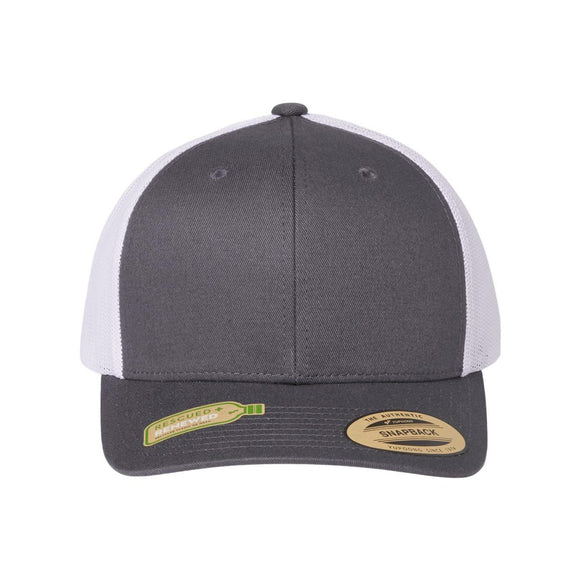 YP Classics - Sustainable Retro Trucker Cap - 6606R - Charcoal/ White