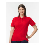 Gildan - Women's Softstyle® Pique Polo - 64800L - Cherry Red