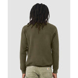 BELLA + CANVAS - Unisex Sponge Fleece Raglan Crewneck Sweatshirt - 3901 - Heather Olive