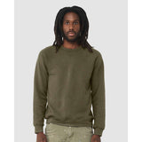 BELLA + CANVAS - Unisex Sponge Fleece Raglan Crewneck Sweatshirt - 3901 - Heather Olive