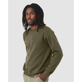 BELLA + CANVAS - Unisex Sponge Fleece Raglan Crewneck Sweatshirt - 3901 - Heather Olive