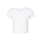 BELLA + CANVAS - Women's Micro Rib Baby Tee - 1010 - Solid White Blend