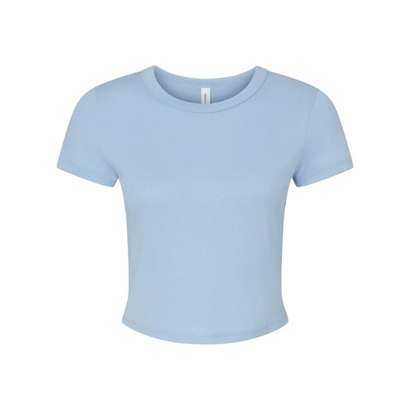 BELLA + CANVAS - Women's Micro Rib Baby Tee - 1010 - Solid Baby Blue Blend
