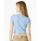 BELLA + CANVAS - Women's Micro Rib Baby Tee - 1010 - Solid Baby Blue Blend