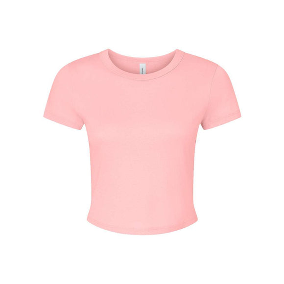 BELLA + CANVAS - Women's Micro Rib Baby Tee - 1010 - Solid Pink Blend