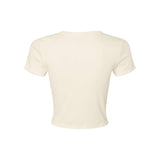 BELLA + CANVAS - Women's Micro Rib Baby Tee - 1010 - Solid Natural Blend