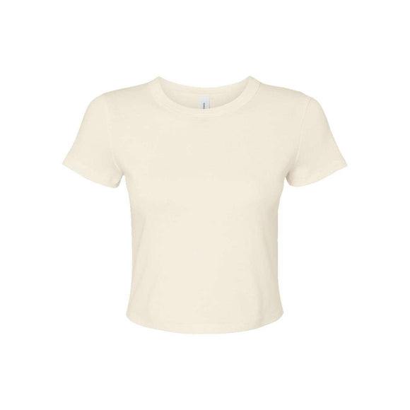 BELLA + CANVAS - Women's Micro Rib Baby Tee - 1010 - Solid Natural Blend