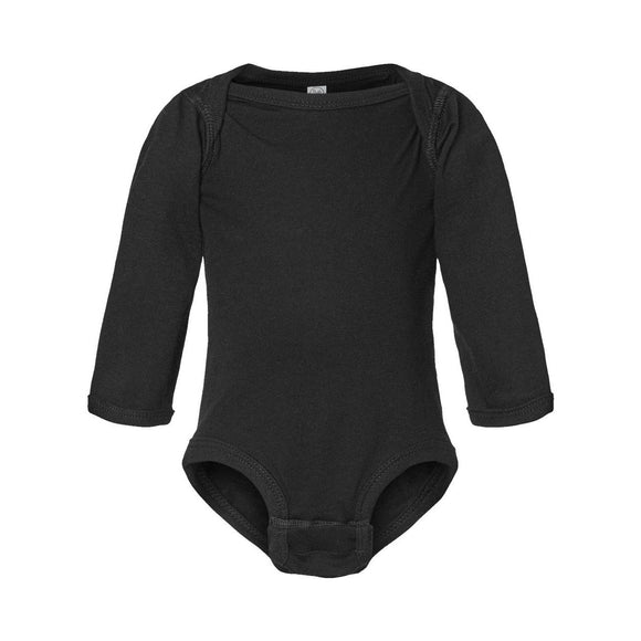Rabbit Skins - Infant Fine Jersey Long Sleeve Bodysuit - 4421 - Black