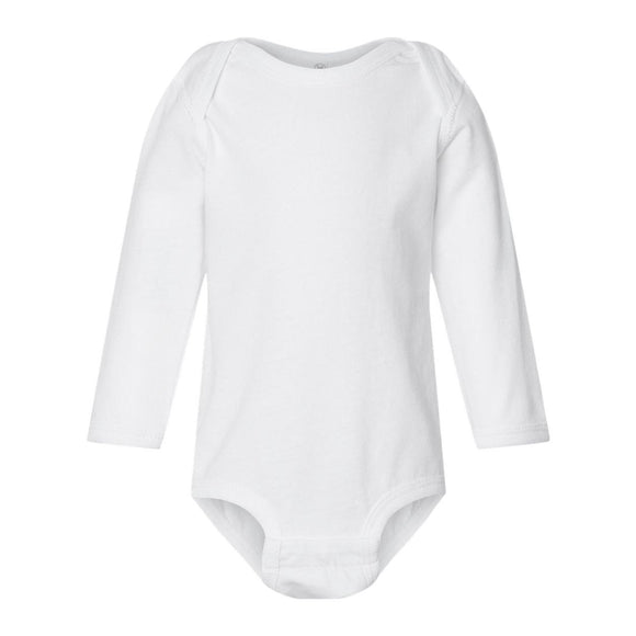 Rabbit Skins - Infant Fine Jersey Long Sleeve Bodysuit - 4421 - White