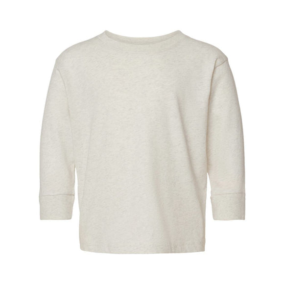 Rabbit Skins - Toddler Fine Jersey Long Sleeve Tee - 3302 - Natural Heather