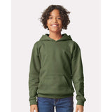 Gildan - Youth Softstyle® Midweight Hooded Sweatshirt - SF500B - Military Green