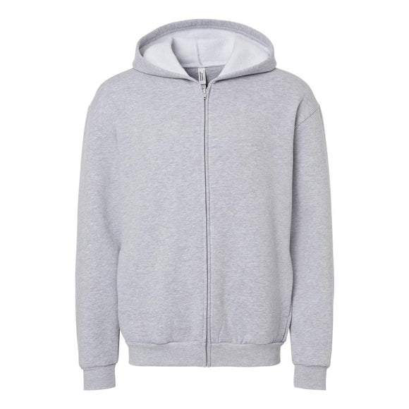 American Apparel - ReFlex Fleece Full-Zip Hoodie - RF497 - Heather Grey