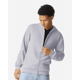 American Apparel - ReFlex Fleece Full-Zip Hoodie - RF497 - Heather Grey