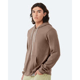 BELLA + CANVAS - Unisex Sponge Fleece Full-Zip Hoodie Sweatshirt - 3739 - Vintage Brown