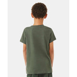 BELLA + CANVAS - Youth CVC Jersey Tee - 3001YCVC - Heather Military Green