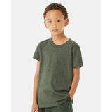 BELLA + CANVAS - Youth CVC Jersey Tee - 3001YCVC - Heather Military Green