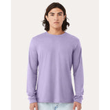 BELLA + CANVAS - Heather CVC Long Sleeve Tee - 3501CVC - Heather Dark Lavender