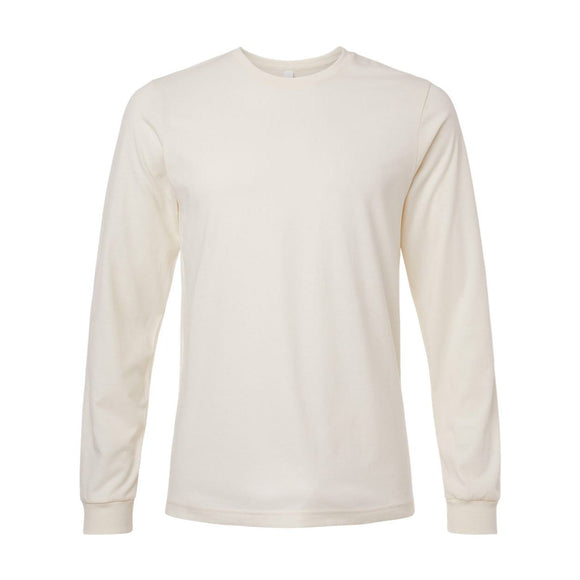 BELLA + CANVAS - Heather CVC Long Sleeve Tee - 3501CVC - Heather Natural
